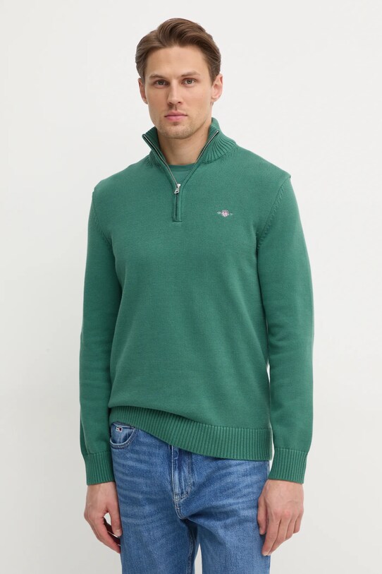 Gant pulover de bumbac verde 8030170