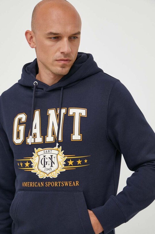 Gant bluza z kapturem granatowy 2007064