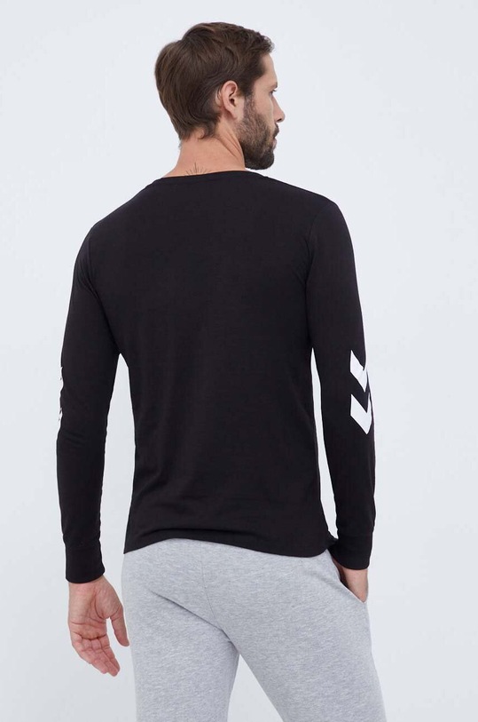 Oblečení Bavlněné tričko s dlouhým rukávem Hummel hmlLEGACY T-SHIRT LS 212573 černá