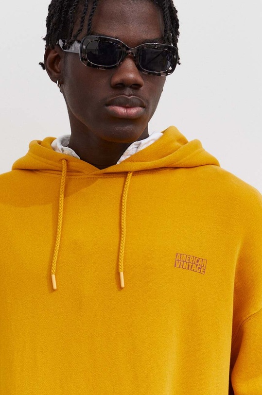 American Vintage bluza MIZU03FH23 galben