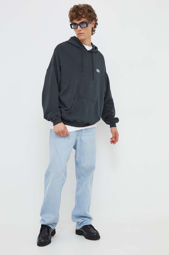 Mikina American Vintage MIZU03FH23 šedá AW23