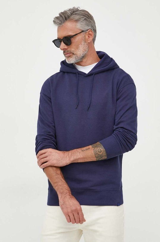 United Colors of Benetton bluza bawełniana bawełna granatowy 3J68U2001.252
