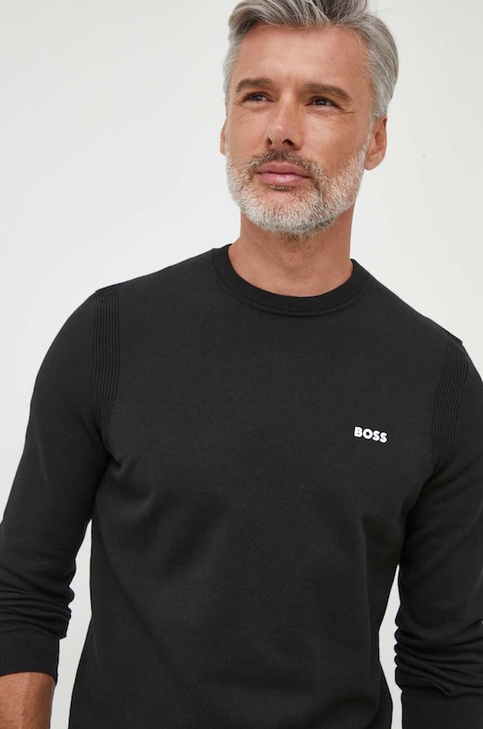BOSS Green sweter BOSS GREEN pozostałe czarny 50498539