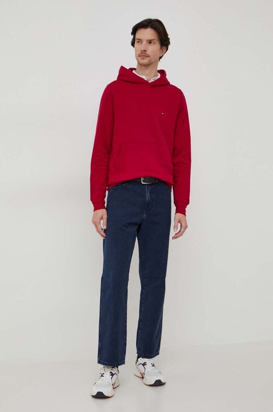Tommy Hilfiger bluza MW0MW34266 bordowy SS24