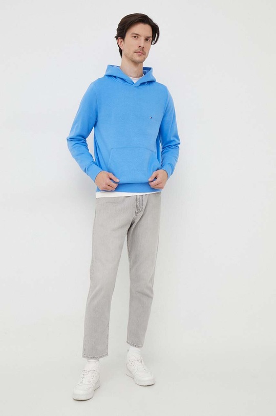 Tommy Hilfiger bluză MW0MW34266 albastru SS24