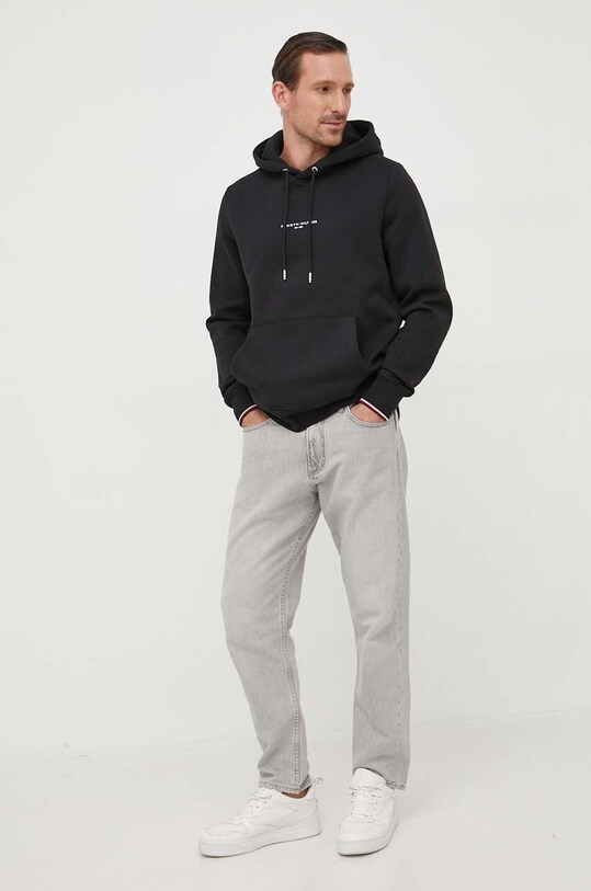 Tommy Hilfiger bluza MW0MW32673 negru AW23