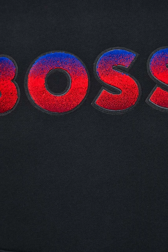 Памучен суичър BOSS 50499560 черен