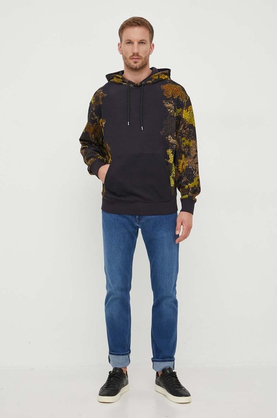 BOSS bluza bawełniana 50499568 czarny AW23