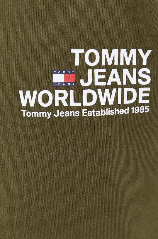Bavlnená mikina Tommy Jeans DM0DM17780 zelená