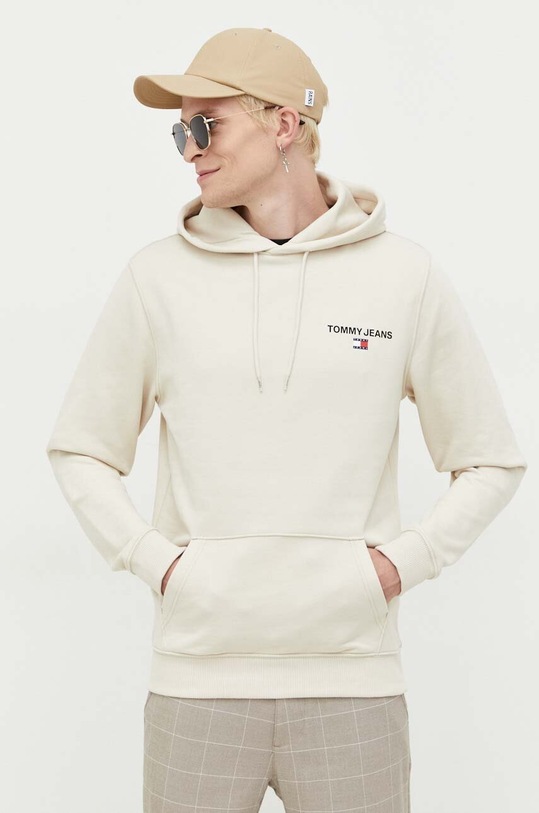Odzież Tommy Jeans bluza bawełniana DM0DM17781 beżowy