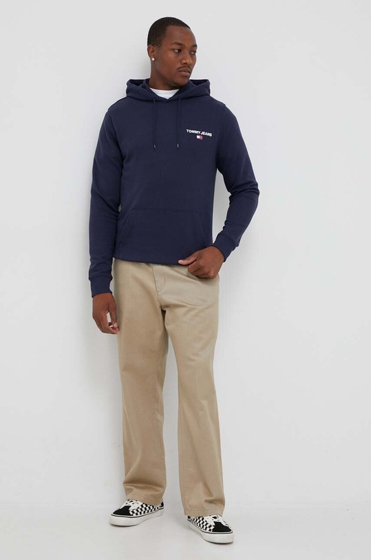 Tommy Jeans bluza bawełniana DM0DM17781 granatowy AW23