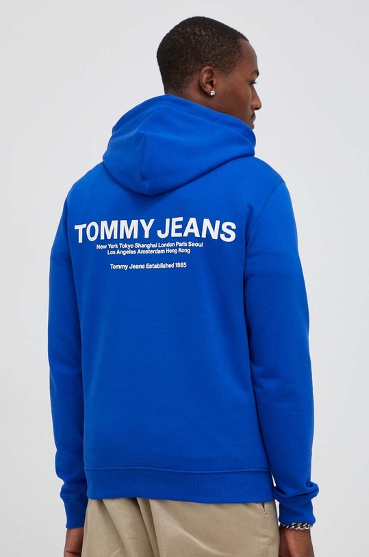 Odzież Tommy Jeans bluza bawełniana DM0DM17781 niebieski