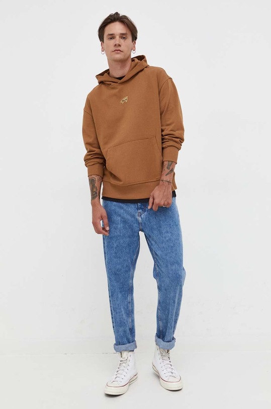 Tommy Jeans felső DM0DM17785 barna AW23