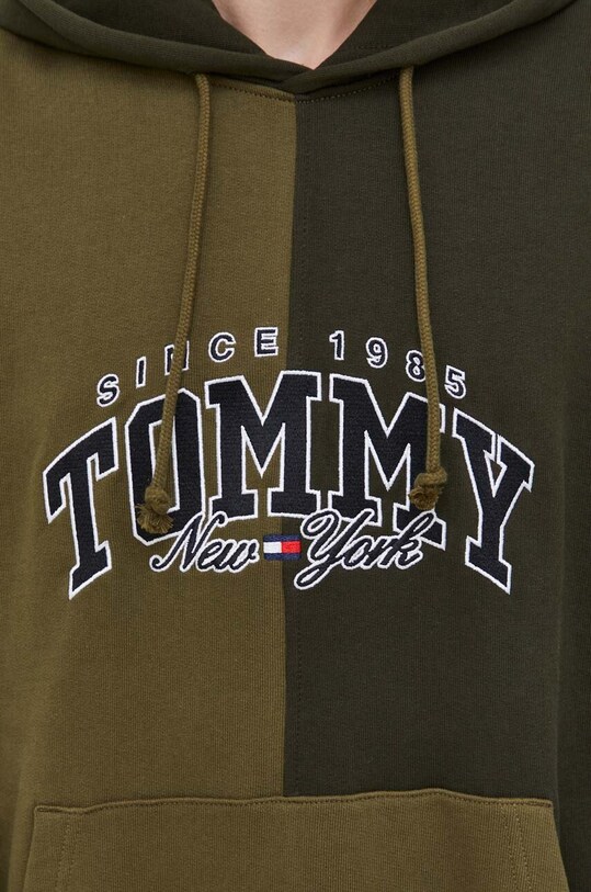 Бавовняна кофта Tommy Jeans зелений DM0DM17802