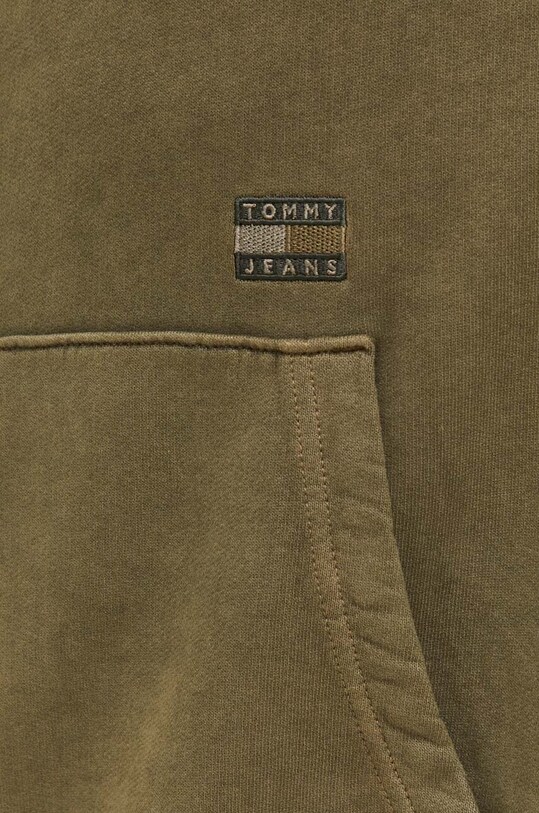 Bavlnená mikina Tommy Jeans DM0DM17809 zelená