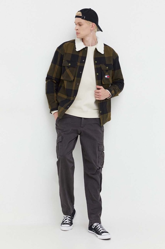 Tommy Jeans felső DM0DM09591. bézs AW23