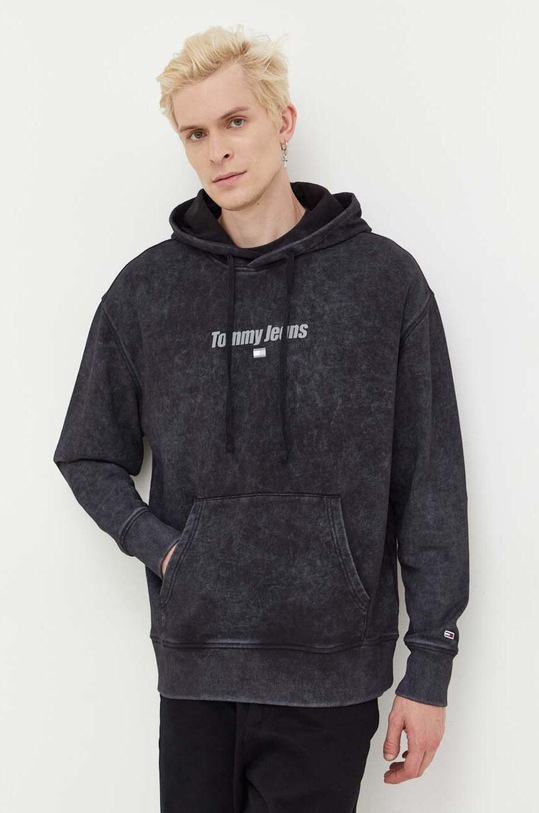 Tommy Jeans hanorac de bumbac DM0DM17787 gri AW23