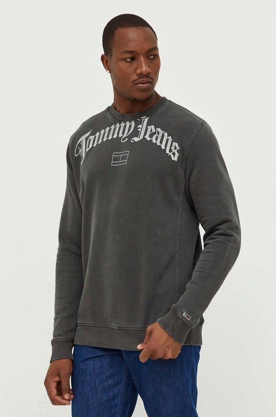 Mikina Tommy Jeans šedá DM0DM17792