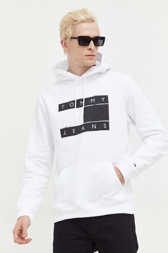 Μπλούζα Tommy Jeans λευκό DM0DM17911