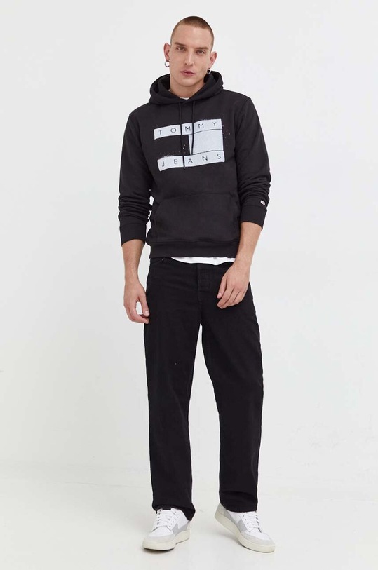 Tommy Jeans felső DM0DM17911 fekete AW23