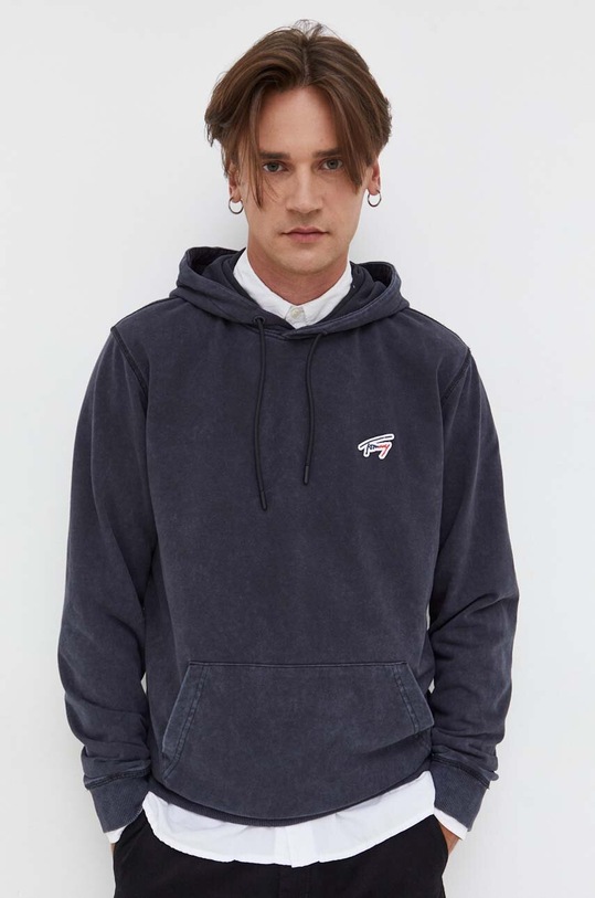 Mikina Tommy Jeans s kapucí námořnická modř DM0DM17912