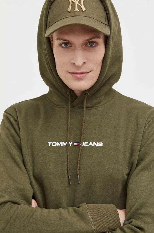 Μπλούζα Tommy Jeans πράσινο DM0DM18130
