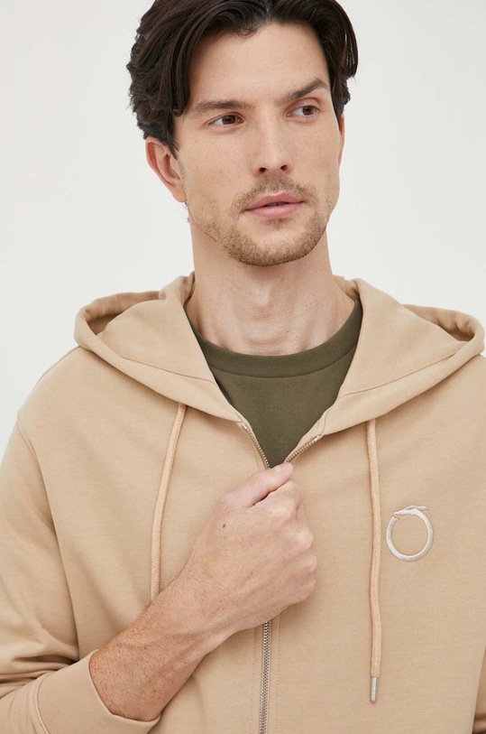 Trussardi bluza bawełniana beżowy 52F00332.1T006303