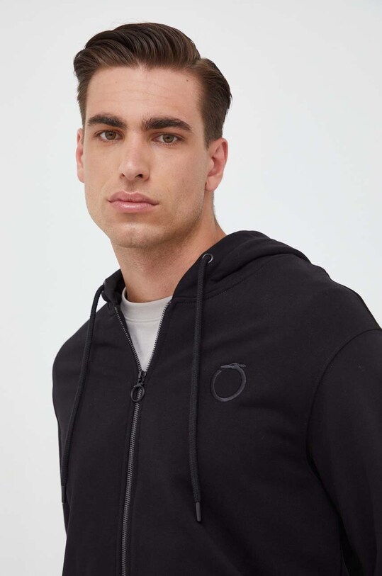 Хлопковая кофта Trussardi чёрный 52F00332.1T006303