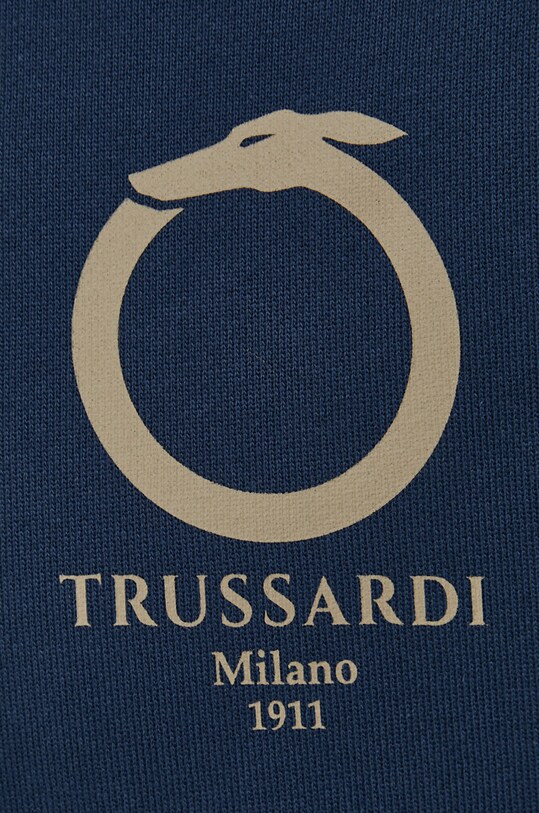 Trussardi felpa in cotone 52F00335.1T006520 blu navy