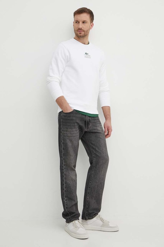 Lacoste bluza bawełniana SH1156 biały AW23