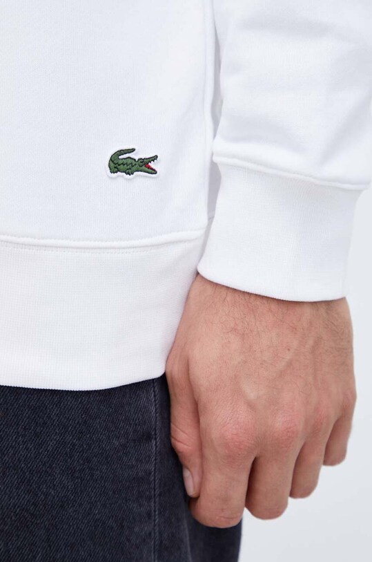 Бавовняна кофта Lacoste SH1281 білий