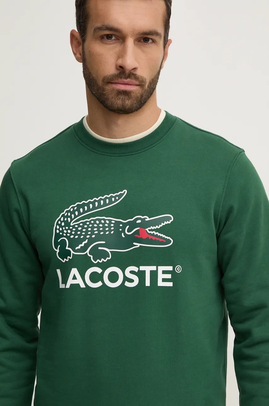Хлопковая кофта Lacoste зелёный SH1281