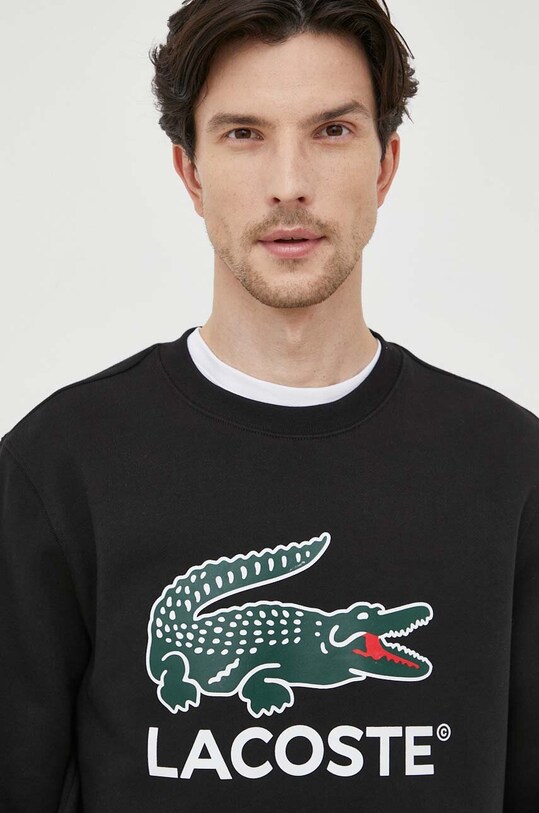 Lacoste bluza bawełniana czarny SH1281