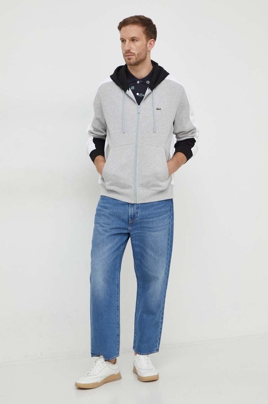 Lacoste bluza SH1301 szary AW23