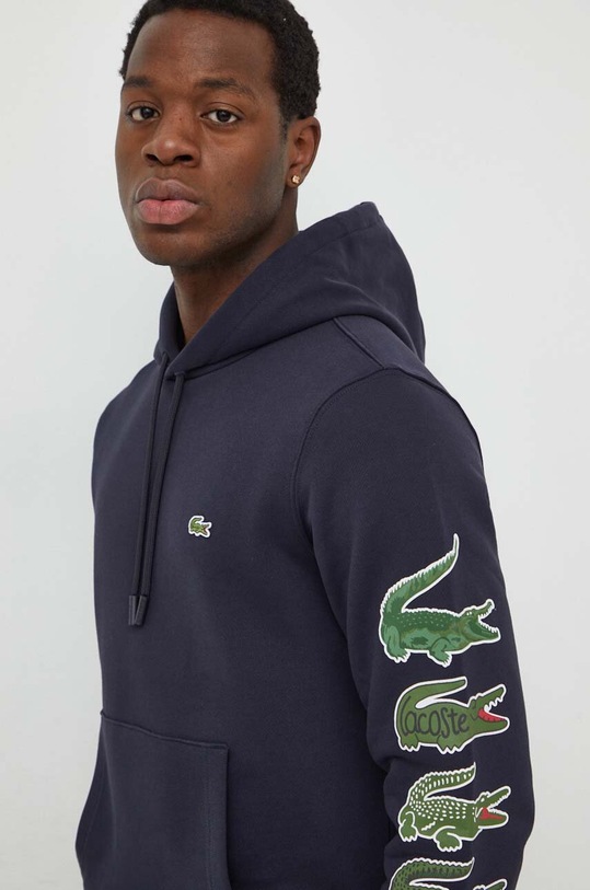 Lacoste hanorac de bumbac bleumarin SH1323