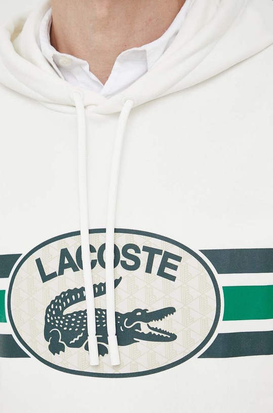 Βαμβακερή μπλούζα Lacoste SH1413 μπεζ