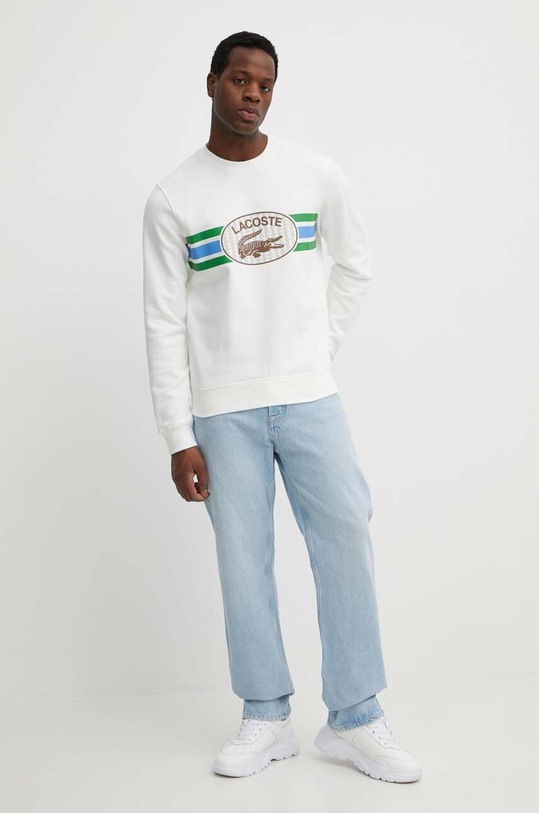 Lacoste hanorac de bumbac SH1420 bej SS24