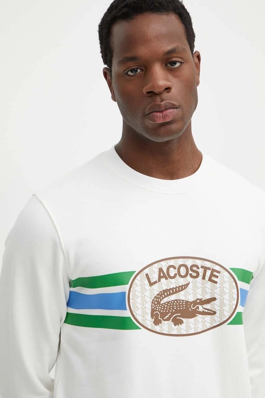 Lacoste hanorac de bumbac bej SH1420