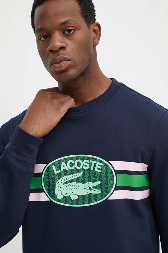 Bavlněná mikina Lacoste námořnická modř SH1420