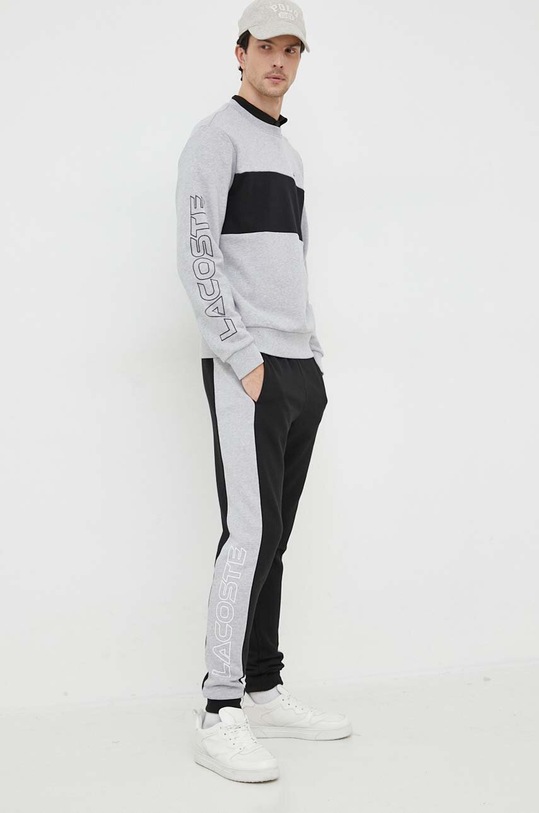Lacoste hanorac de bumbac SH1433 gri AW23