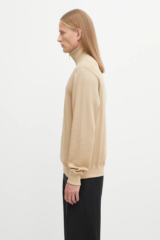 Lacoste sweter bawełniany SH1927 beżowy AW25