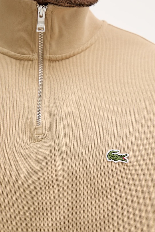 Lacoste sweter bawełniany SH1927 beżowy