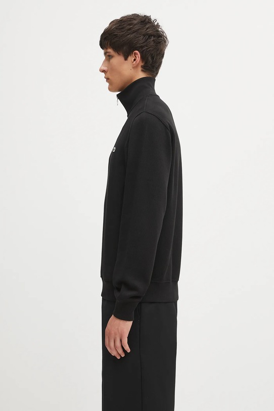 Lacoste sweter bawełniany SH1927 czarny AW25