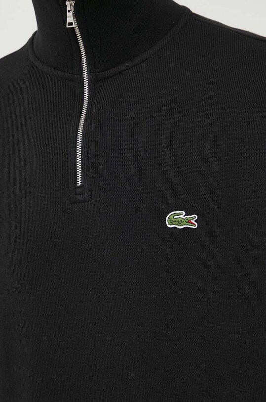 Βαμβακερό πουλόβερ Lacoste SH1927 μαύρο