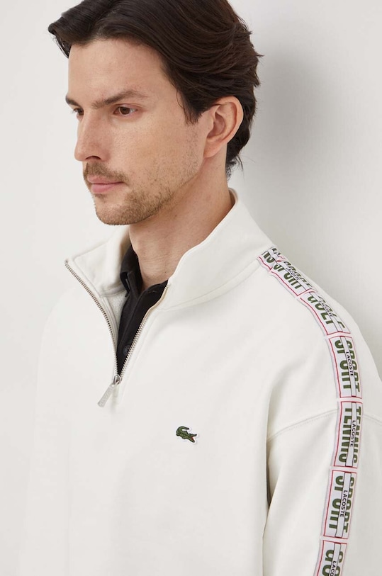 Хлопковая кофта Lacoste SH2103 бежевый
