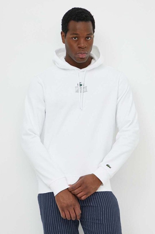 Lacoste hanorac de bumbac alb SH5643