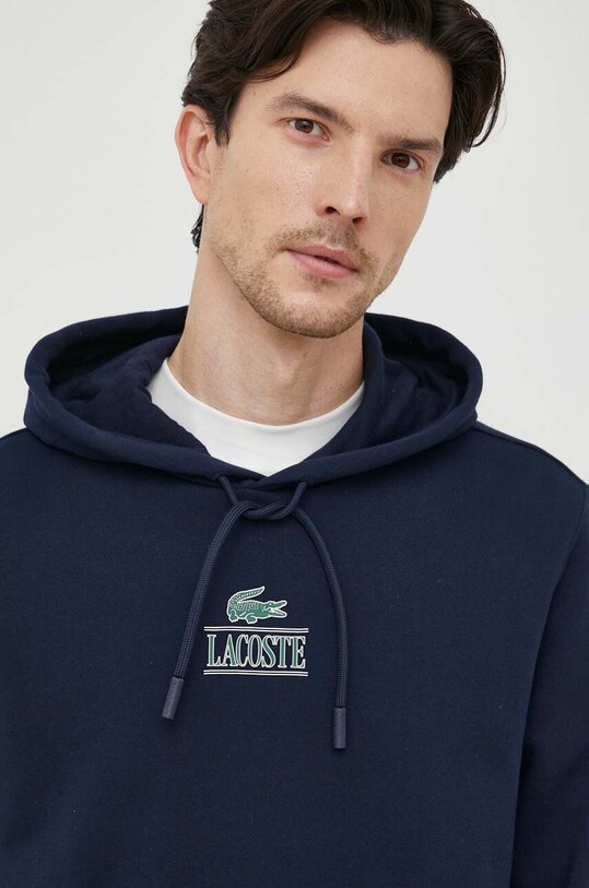 Lacoste bluza bawełniana granatowy SH5643