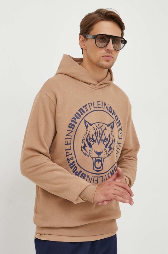 Суичър PLEIN SPORT с качулка бежов AACC.MJB3109.SJO001N