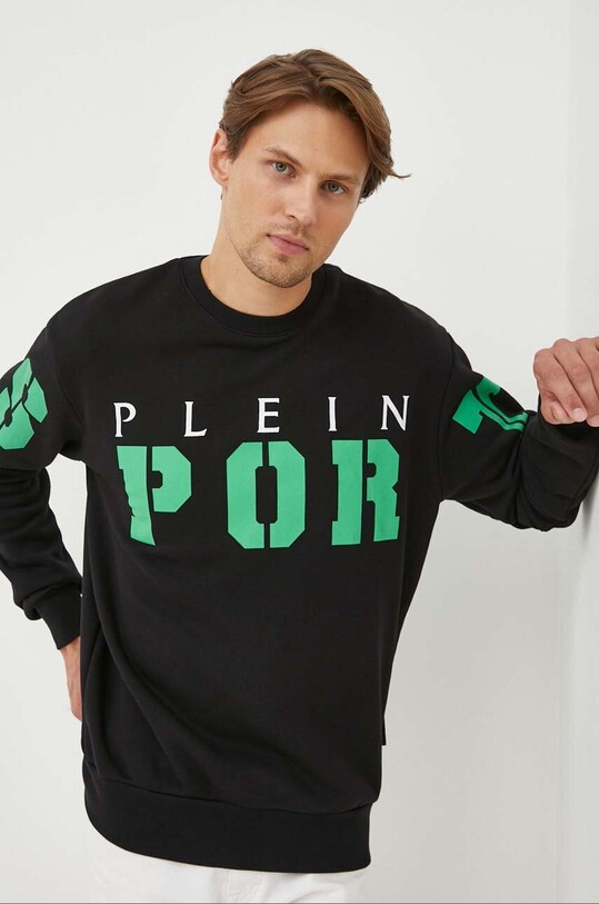PLEIN SPORT bluza czarny AACC.MJO1089.STE003N