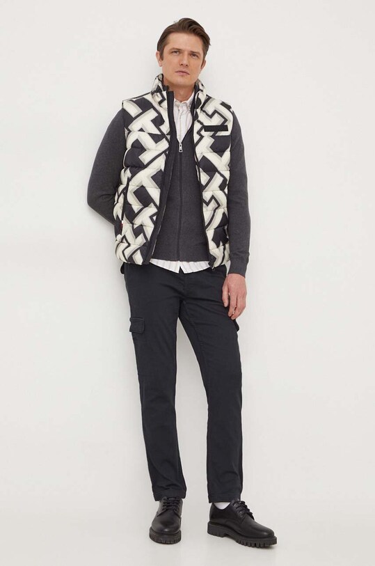 Βαμβακερή ζακέτα Tommy Hilfiger MW0MW32023 γκρί AW23